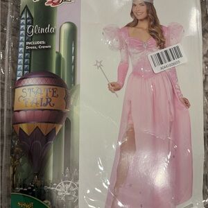 Spirit Glinda Pink Costume Dress with Crown